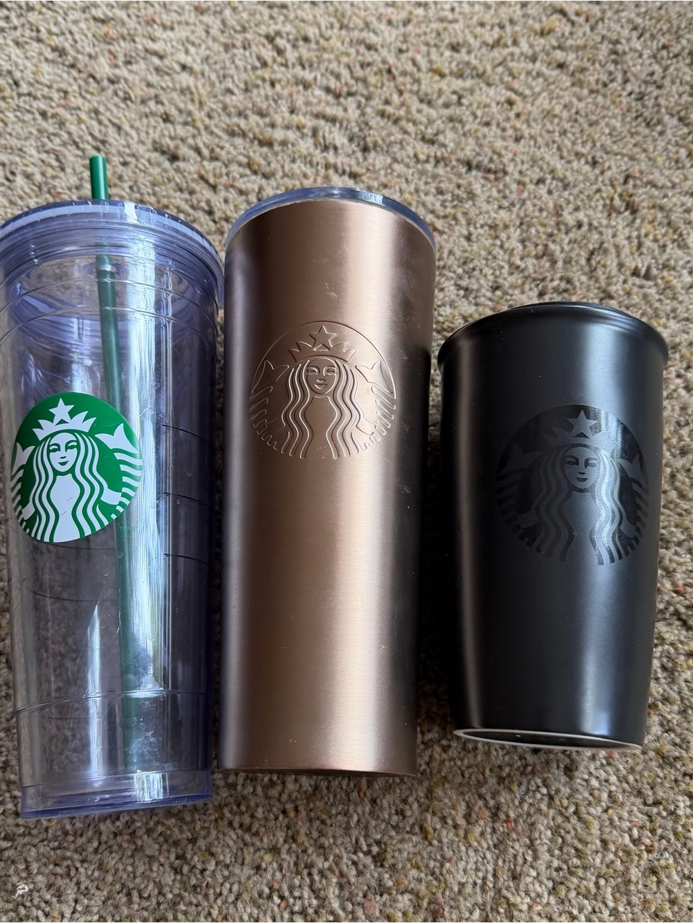 Starbucks Stainless Steel Black Travel Tumbler - Insulated Coffee Cup